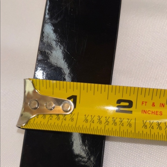 MICHAEL Michael Kors Black Synthetic Leather Belt Size M